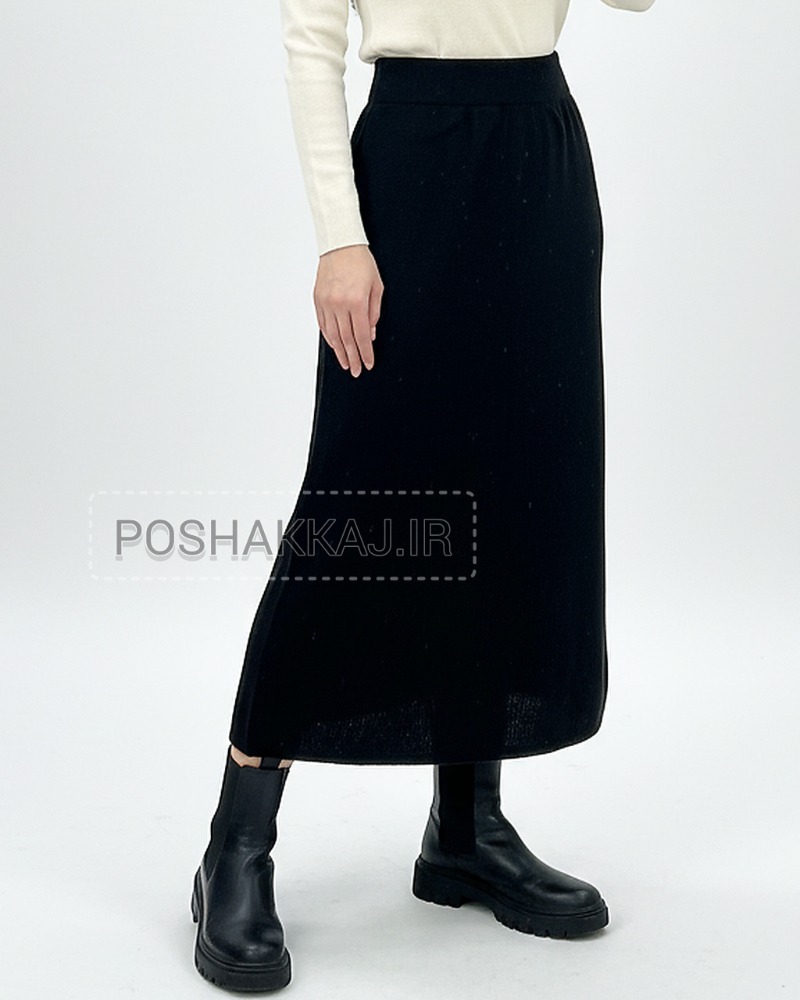 دامن بافت کمر کش ریز بافت زنانه کد 1882