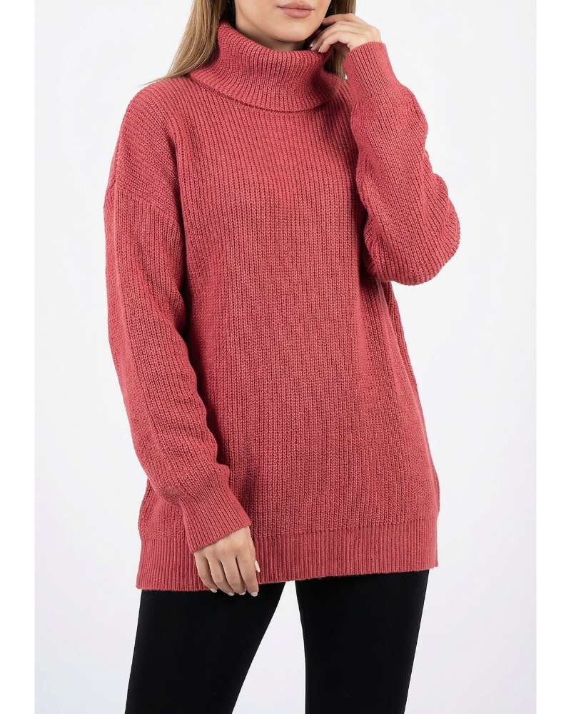 بلوز بافت زنانه یقه شل جودان بافت ساده آستین بلند کد 1941