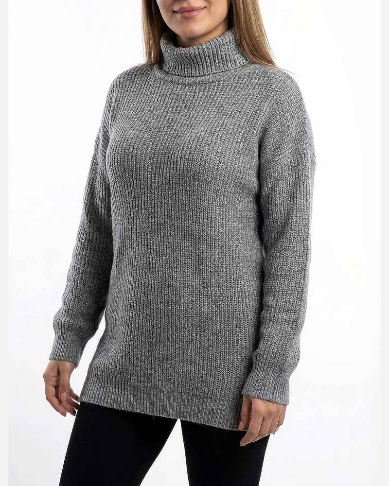 بلوز بافت یقه شل جودان بافت آستین بلند ساده کد 1963